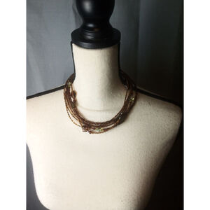 Brown Beaded Necklace